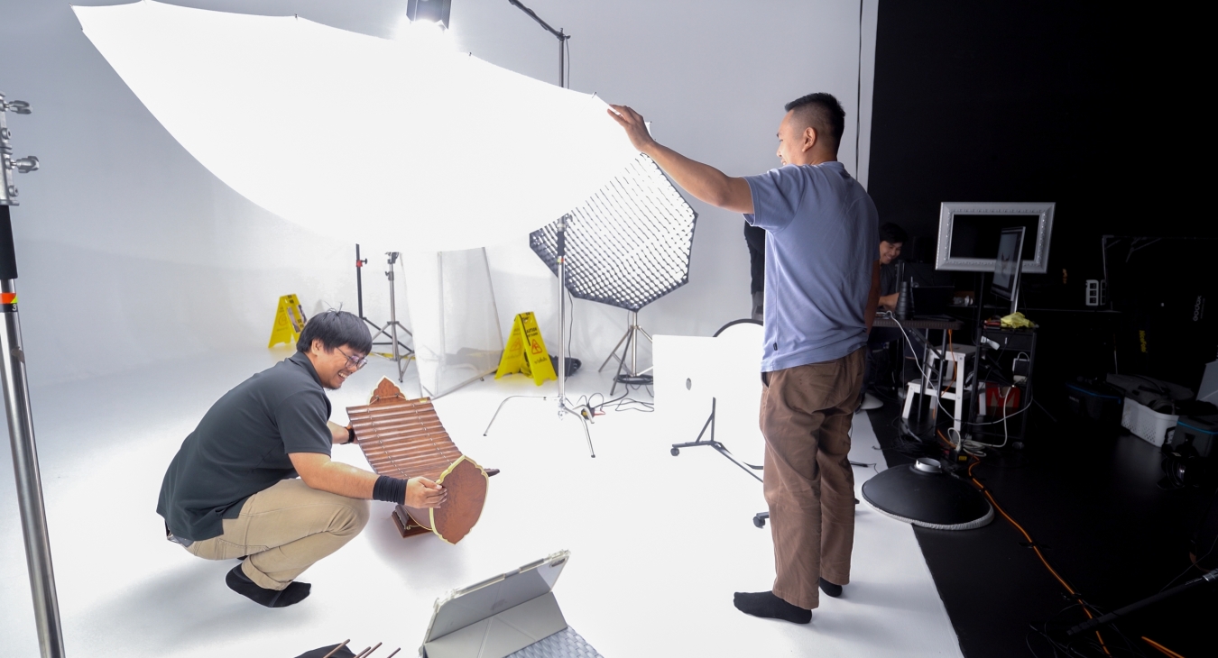 ภาพเบื้องหลังการทำงานของฝ่ายบันทึกภาพ