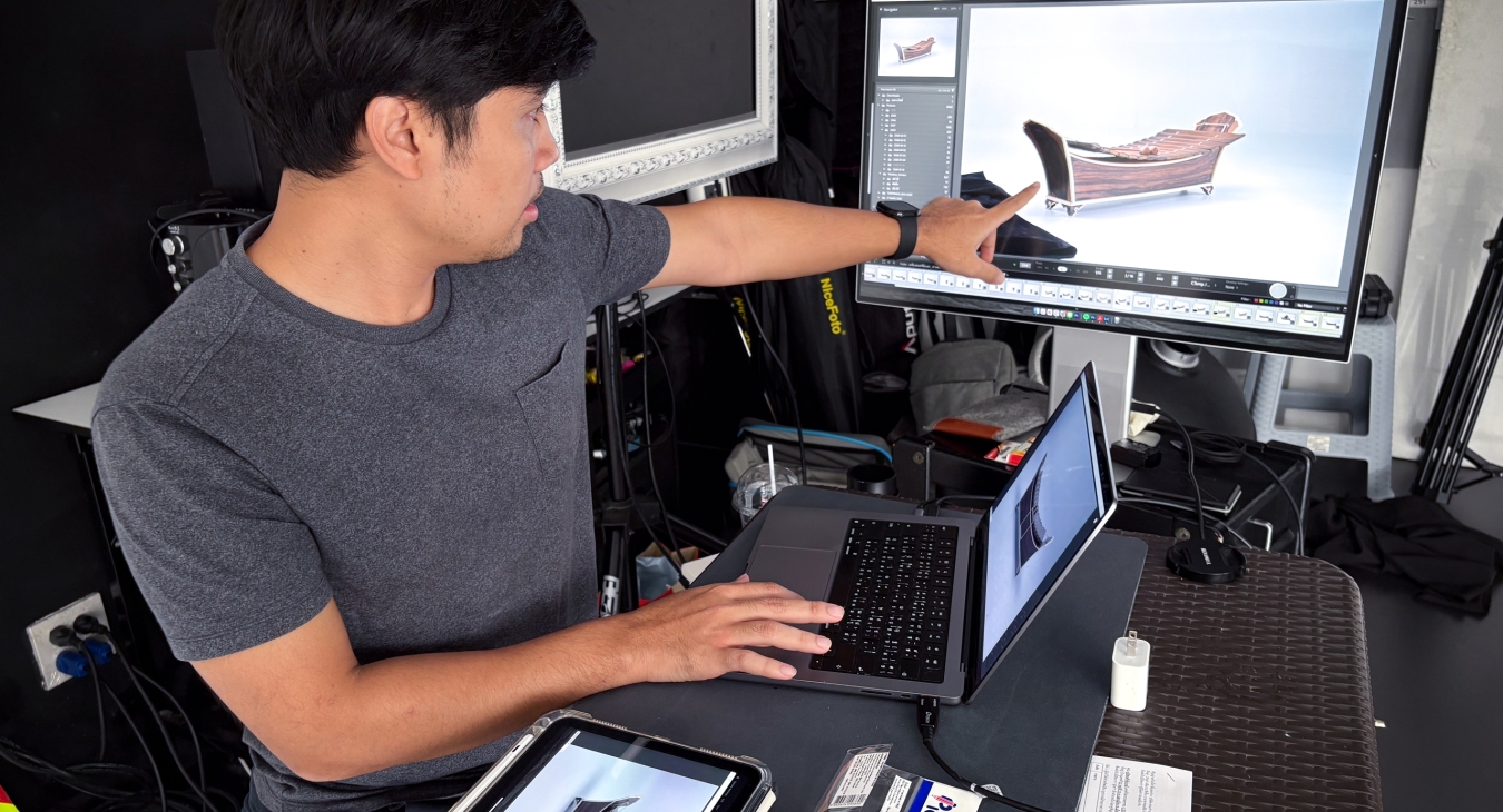 ภาพเบื้องหลังการทำงานของฝ่ายบันทึกภาพ