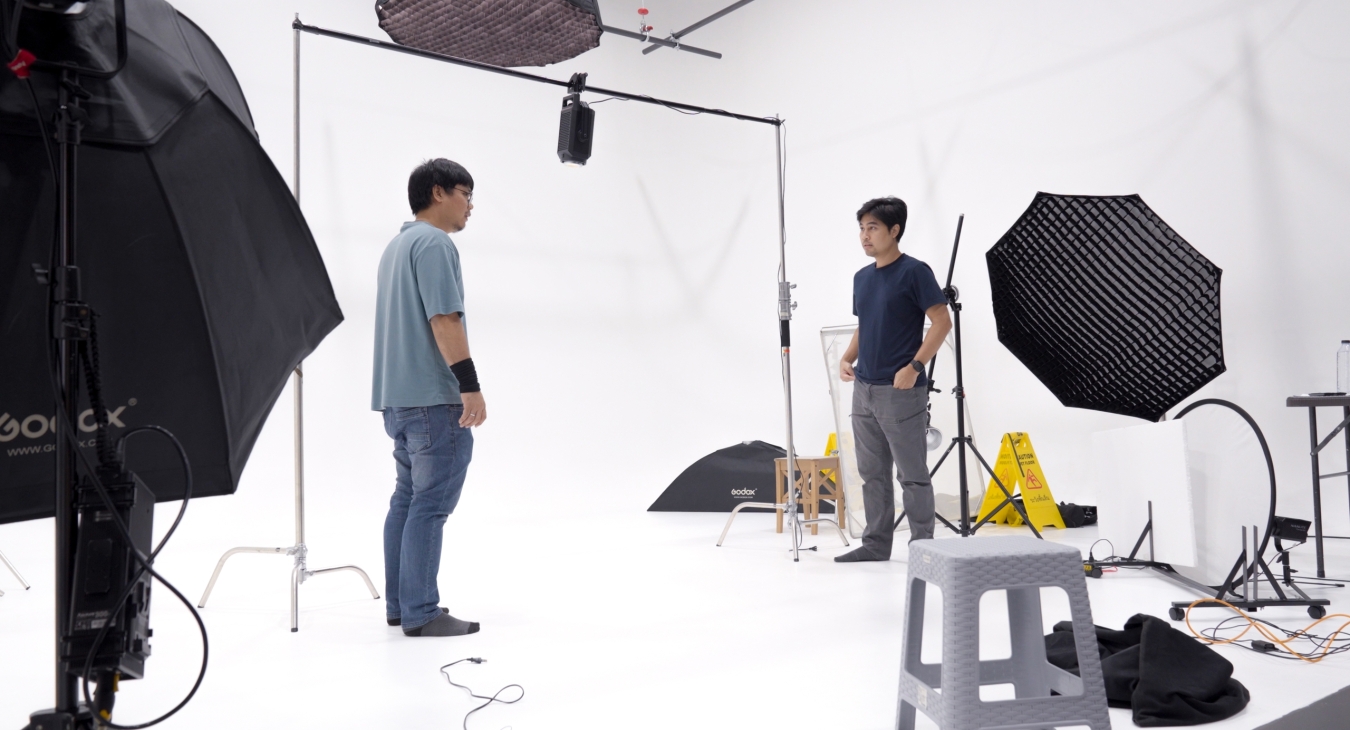 ภาพเบื้องหลังการทำงานของฝ่ายบันทึกภาพ