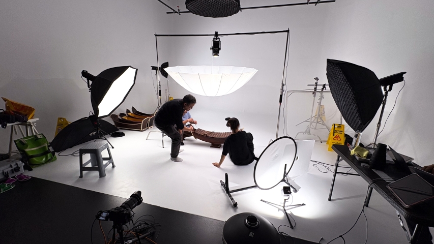 ภาพเบื้องหลังการทำงานของฝ่ายบันทึกภาพ