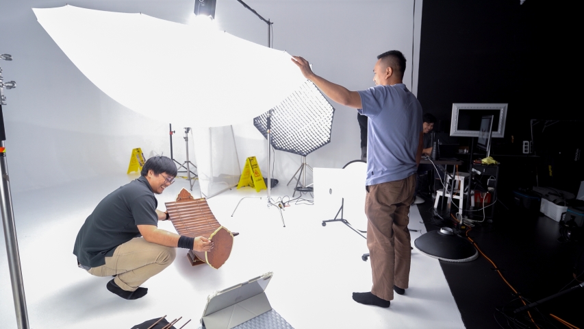ภาพเบื้องหลังการทำงานของฝ่ายบันทึกภาพ