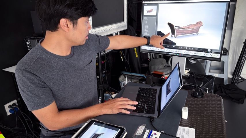 ภาพเบื้องหลังการทำงานของฝ่ายบันทึกภาพ